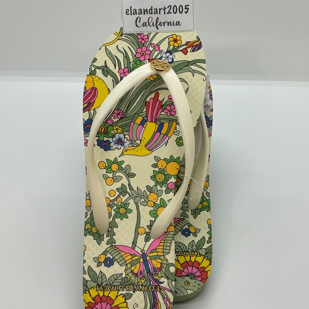 Tory Burch New in box!  Promised land thin flip flop-softer PVC/EVA size 6